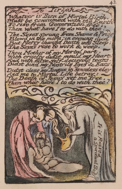 Songs of Innocence and of Experience, Plate 42 by William Blake